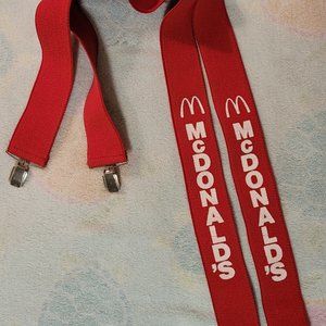 McDonald's RARE Red Suspenders